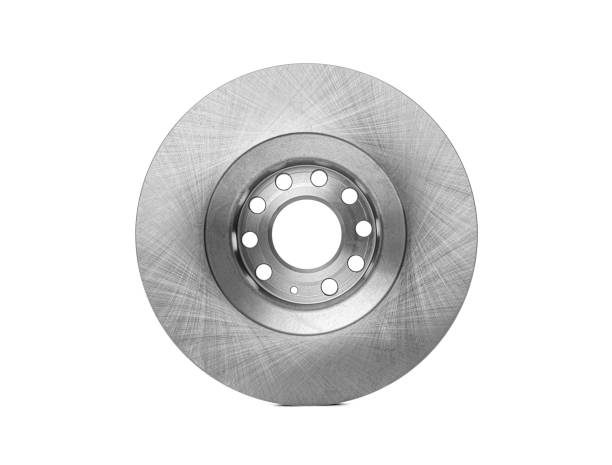 istock Car brake disc isolated on white background 1302447060