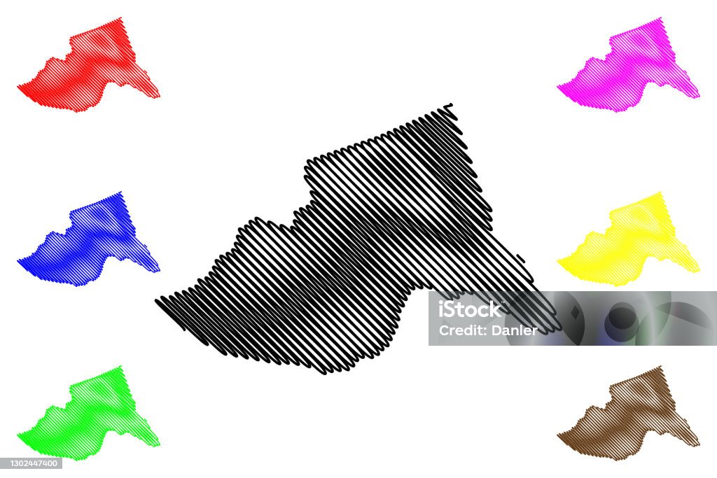 Meru Outlines Meru County Map Vector Illustration Scribble Sketch Meru Map Stock ...