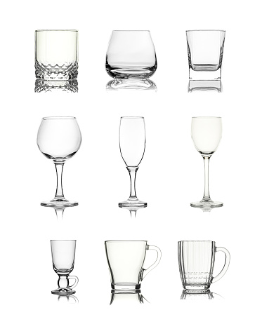 Isolated goblet on a white background.