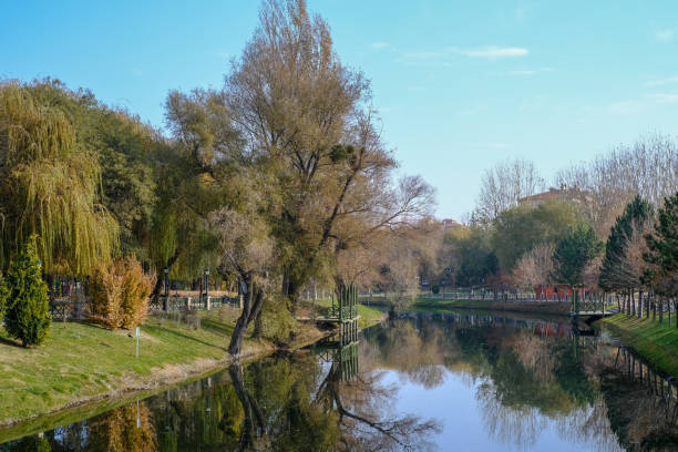 istock View from the park on an autumn day, 1302452427