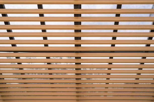 istock metal fin facade design, Building facade 1302455654