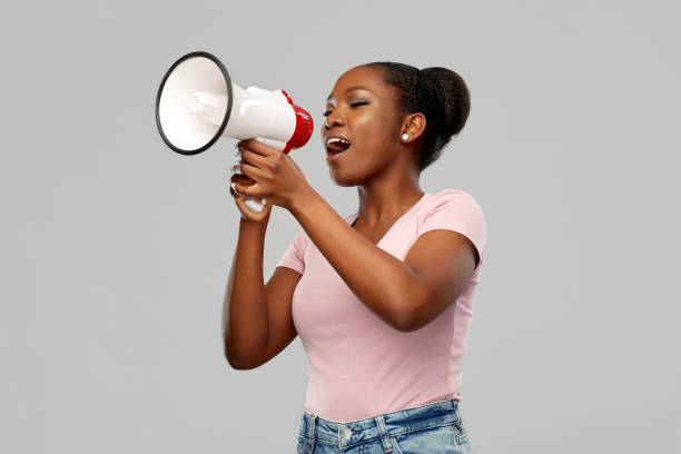 istock african american woman over grey background 1302455693
