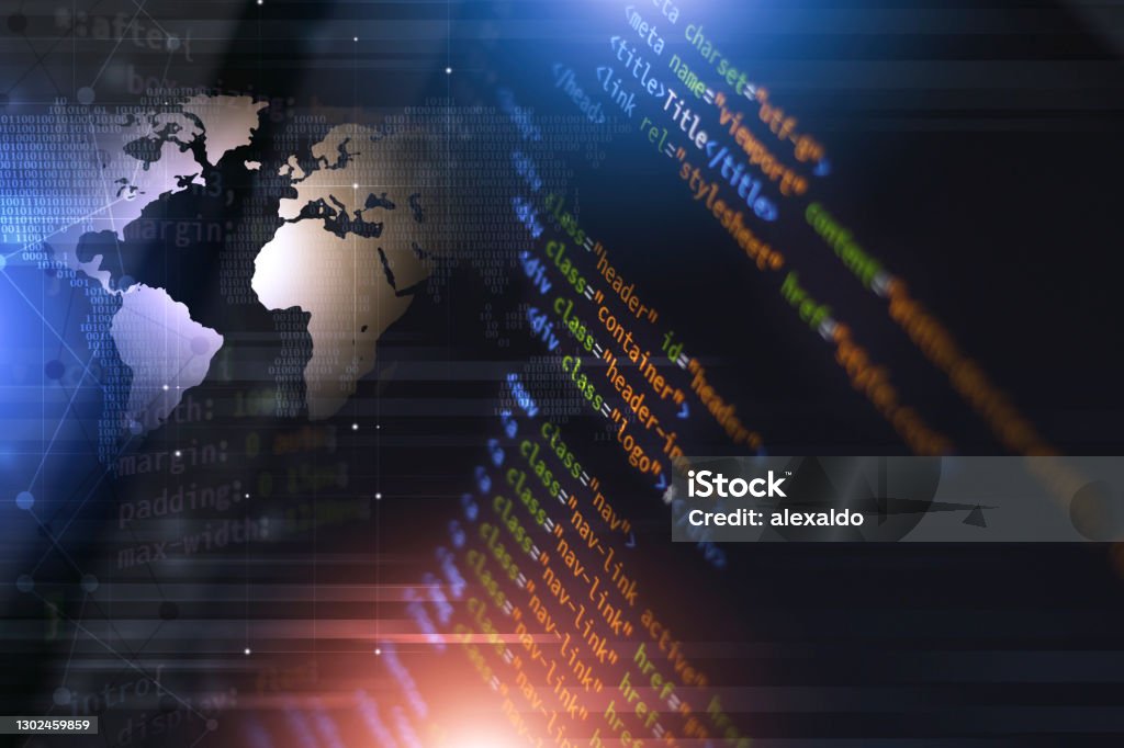Computer Html Technology Html Web Coding Computer Technology Stock Illustration - Download Image ...