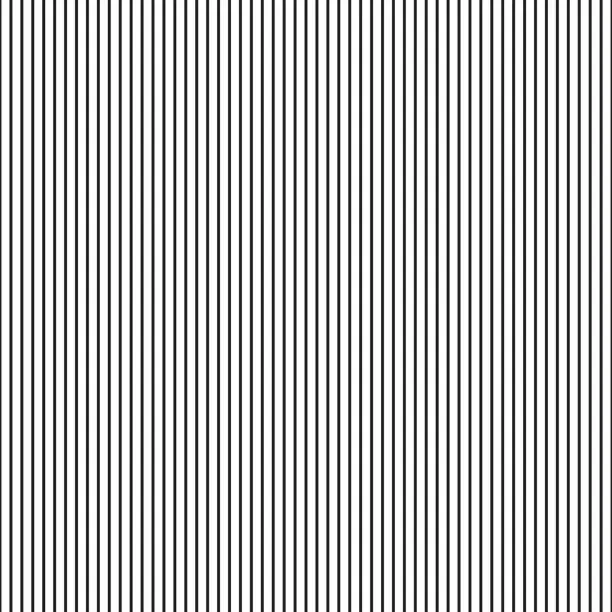 Vector illustration of Vector seamless striped pattern. Vertical lines endless texture. Repeatable simple black and white background