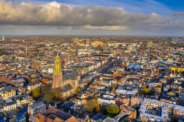 istock Groningen city from above 1302461144