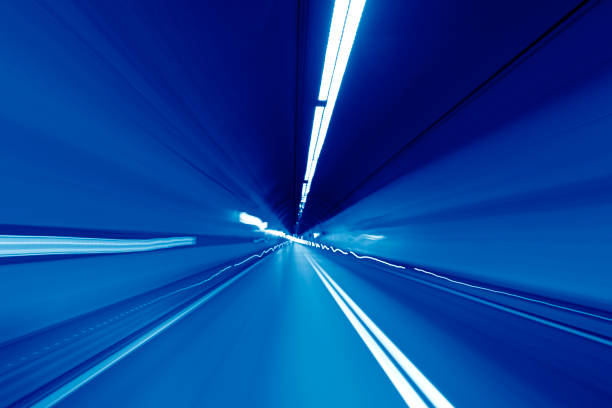 istock Road in an underground tunnel. Shooted with motion blur. 1302462302