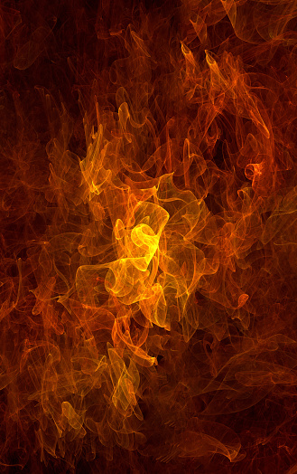 Flaming abstract background