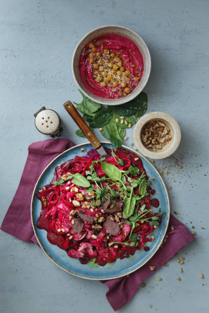 istock Leftover Turkey Pasta with Creamy Beet Sauce 1302468049