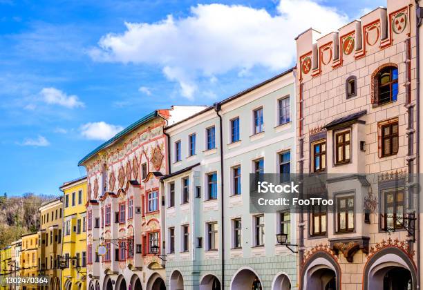 Historic Old Town Of Wasserburg Am Inn Stock Photo - Download Image Now - Old Town, City, Town