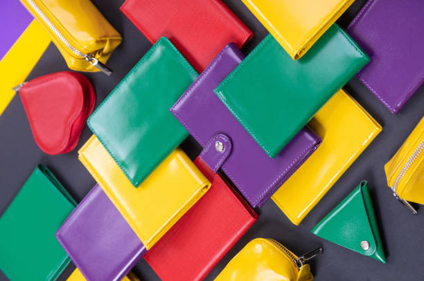 istock flat lay handmade leather purse on a matte table 1302471904