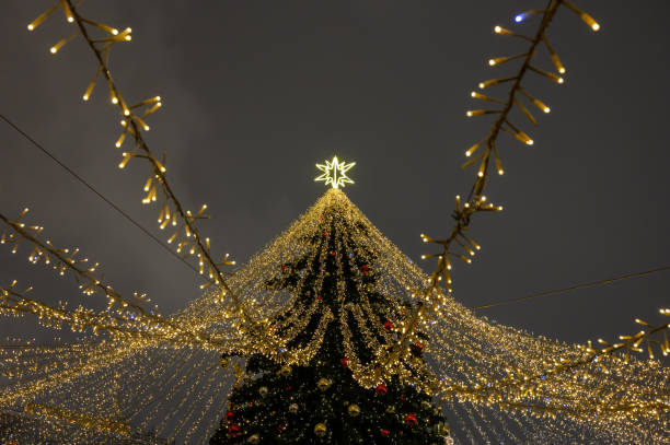 istock Christmas tree on the Manege Square in Moscow 1302472102