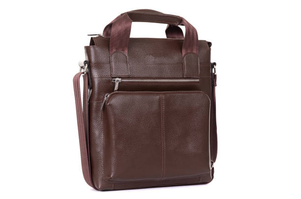 istock male leather expensive briefcase on a white background 1302475958