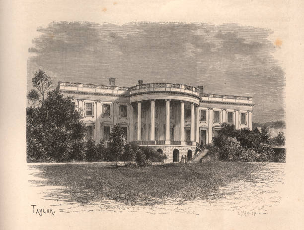 istock White House illustrated in 1871, Washington DC, 1302478901