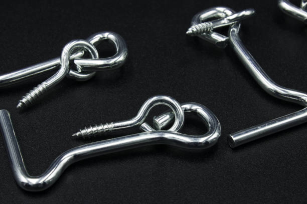 istock Target Hook Hasp is a practical wood threaded eye screw, provided with a hook that allows you to attach it to a receiver. 1302483796