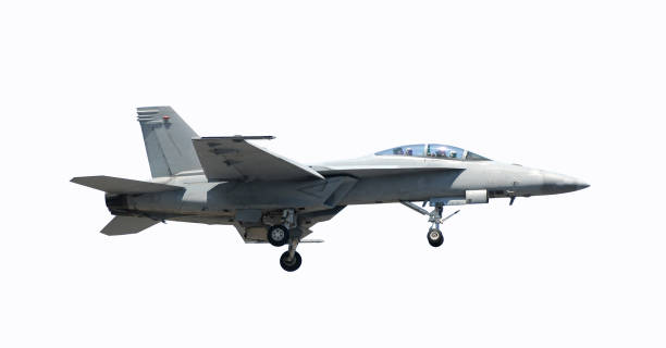 istock Modern Navy jet side view on whote background 1302485856