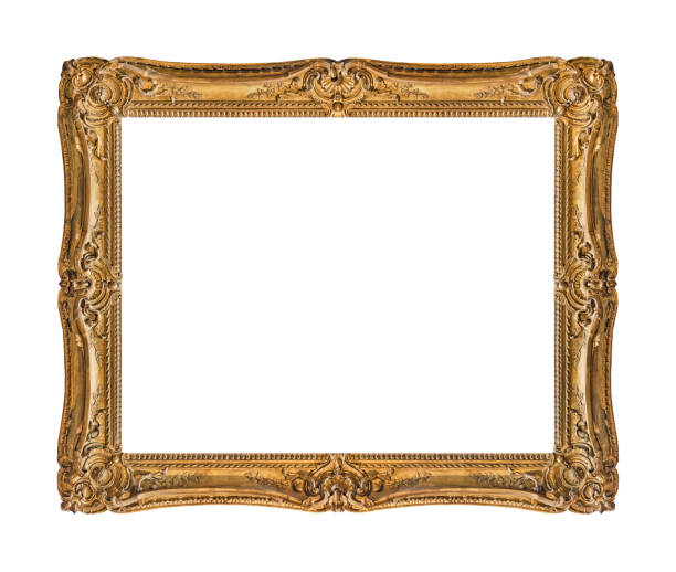 istock Old wooden picture frame 1302487187