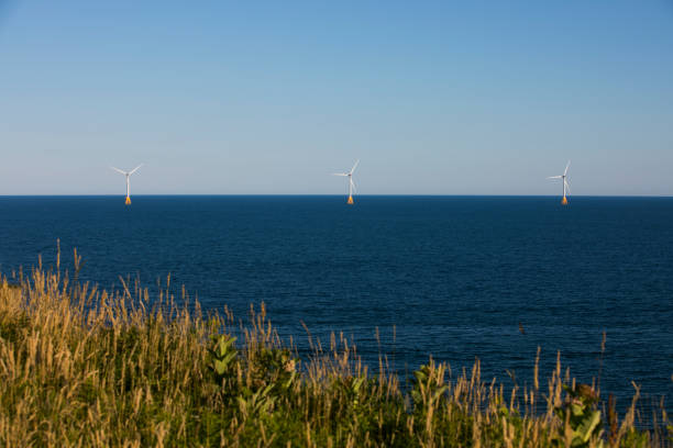 Offshore Wind Turbines stock photo