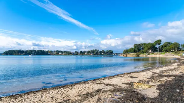 Photo of Ile-aux-Moines in the Morbihan gulf, seascape