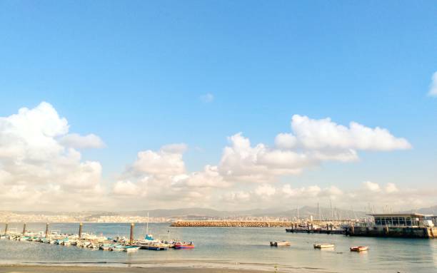 Calais port in France, door for ferries departures to Dover UK just 30 km to Great Britain
