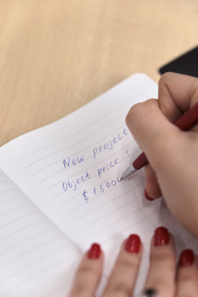 istock Handwritten text. Copy Space. Concept of real estate agent job 1302500611