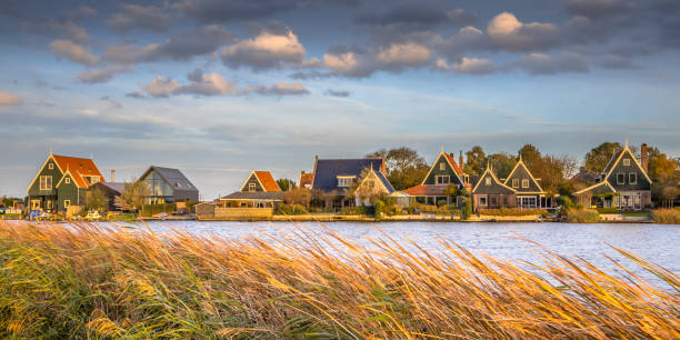 istock Traditional village scene holland 1302500639