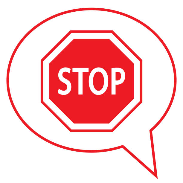 Stop Talk Sign 9,700+ Stop Talking Stock Illustrations, Royalty-Free Vector Graphics ...