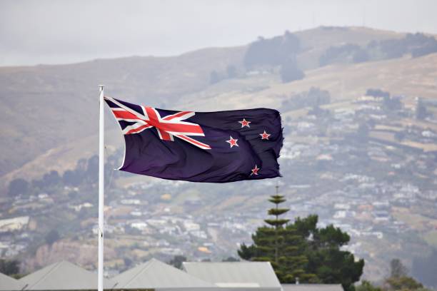 istock Australian Flag in the Wind 1302505288