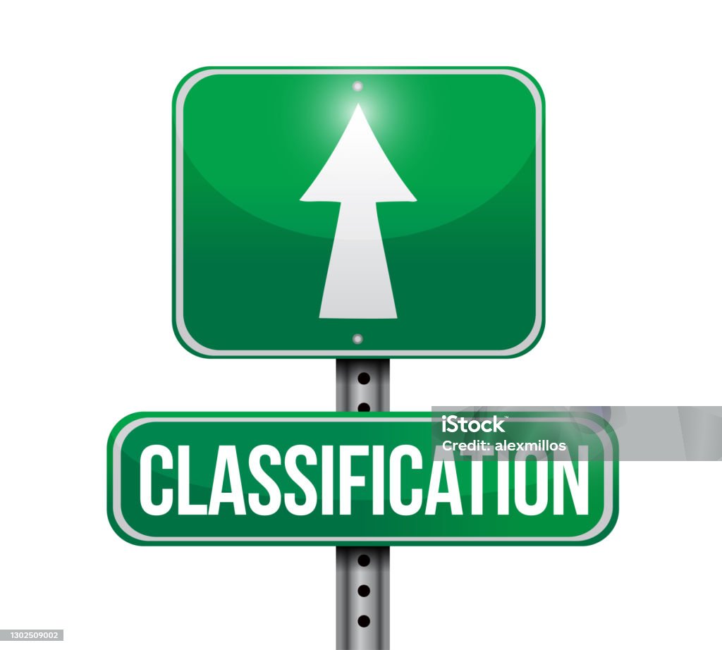 Classification Sign Or Image Classification Road Sign Illustration Design Stock Illustration ...