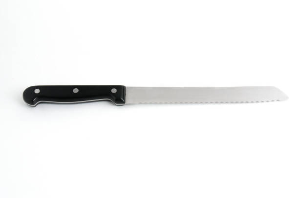 istock Knife for cutting bread on a white background 1302512150
