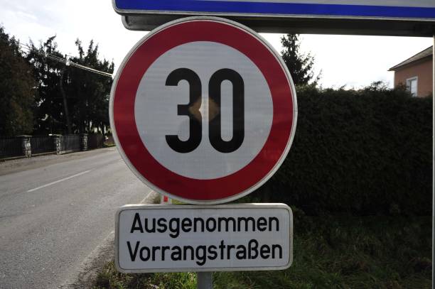 istock 30 kilometers per hour speed limit sign 1302518733