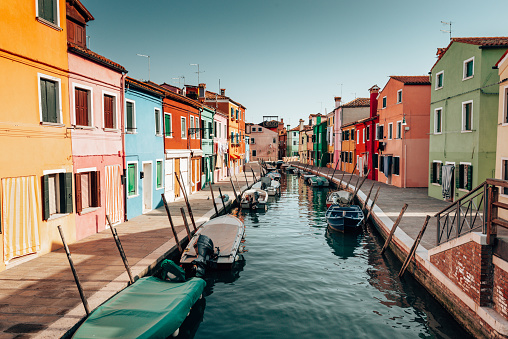 colorful building in burano