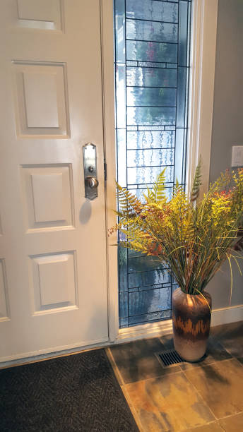 istock Interior Design Features At The Residential Front Door 1302520014