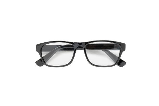 istock Elegant design eyeglasses isolated on white background. 1302521097