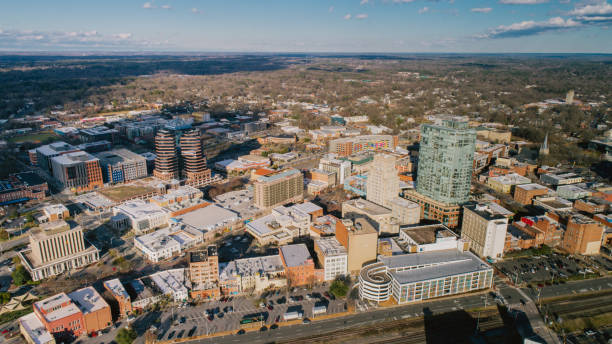 istock Aerial over Durham, North Carolina 1302524873