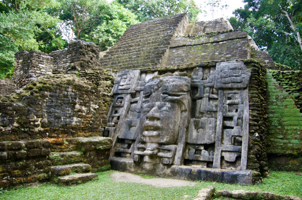 istock Mask Temple Pyramid - Belize - detail 1302527407
