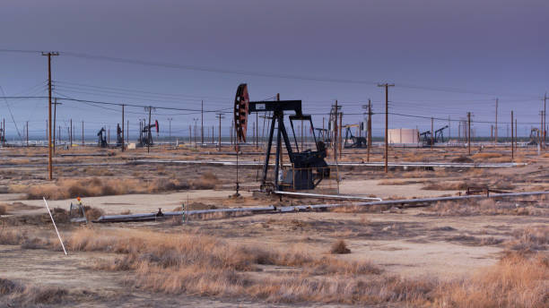 istock Pump Jack in South Belridge Oil Field 1302532325