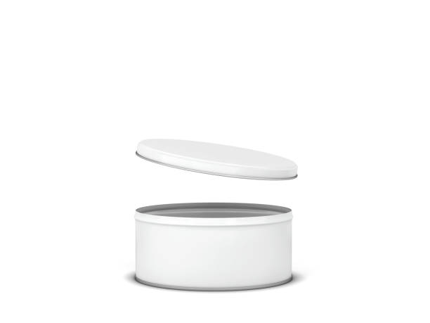 istock Blank tin can metal container for food or cosmetic 1302533103
