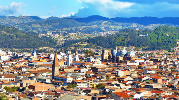 istock Panoramic view of the city Cuenca, Ecuador 1302542772