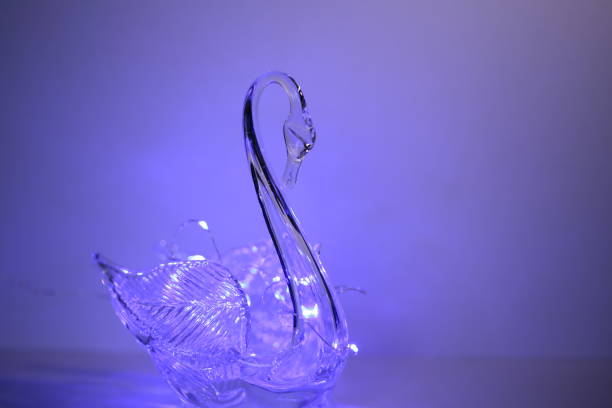 istock Glass swan ornament 1302549308