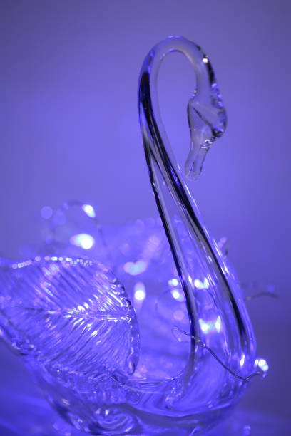 istock Glass swan ornament 1302549313