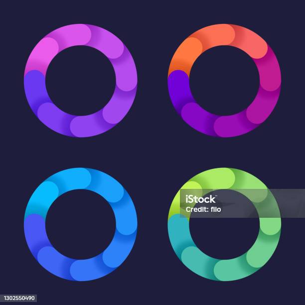Circle Rotation Gradient Design Elements Stock Illustration - Download ...