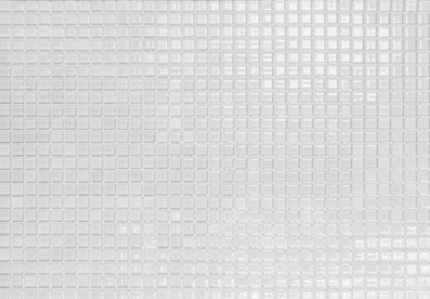 istock White or gray ceramic wall and floor tiles abstract background. Design geometric mosaic texture decoration of the bedroom. Simple seamless pattern for backdrop hospital wall, canteen and grid paper. 1302550543