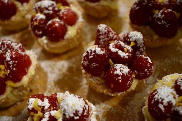 istock Vegan Raspberry Tofu Custard Tarts 1302559328