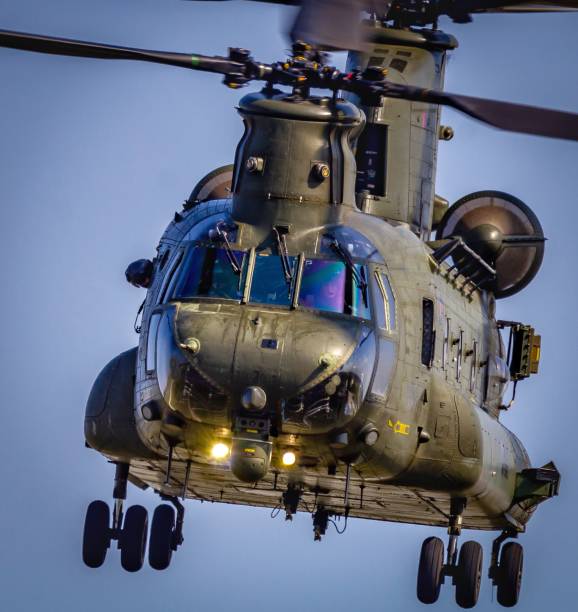 Chinook Chinook Helicopter hovering raf stock pictures, royalty-free photos & images