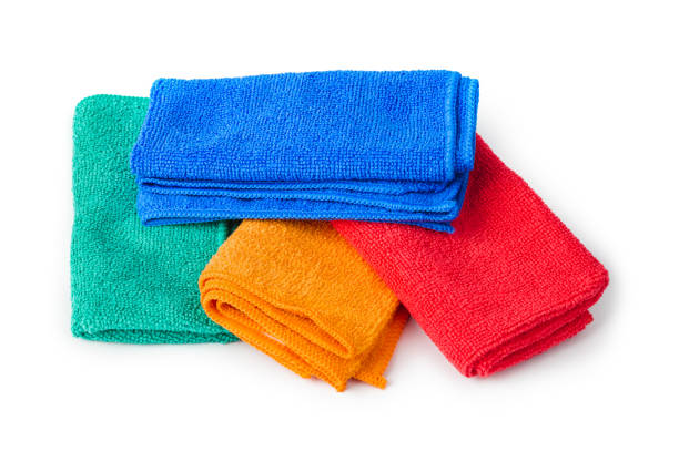 istock Stack of cleaning rags or towels 1302572885