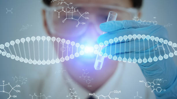 遺伝子治療の概念。医療技術。メドテック。 - medicine and science ストックフォトと画像