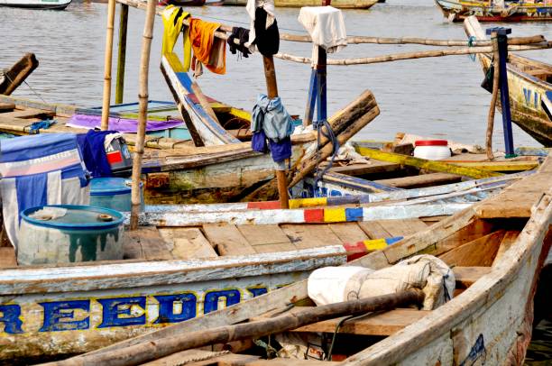 istock Boats Moored In Water 1302574408