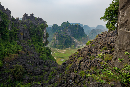 The Landscape of Ninh Binh at Tam Coc and Hang Mua in Vietnam