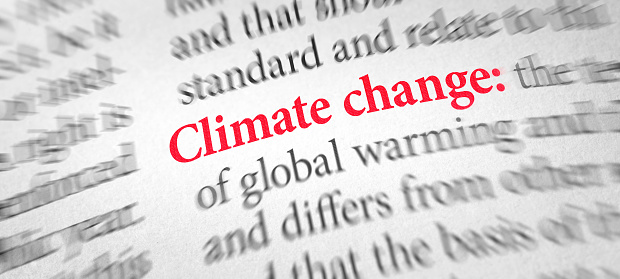 Definition of the word Climate change in a dictionary