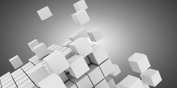 istock 3d abstract background cubes . business concept. 3d illustration 1302581773